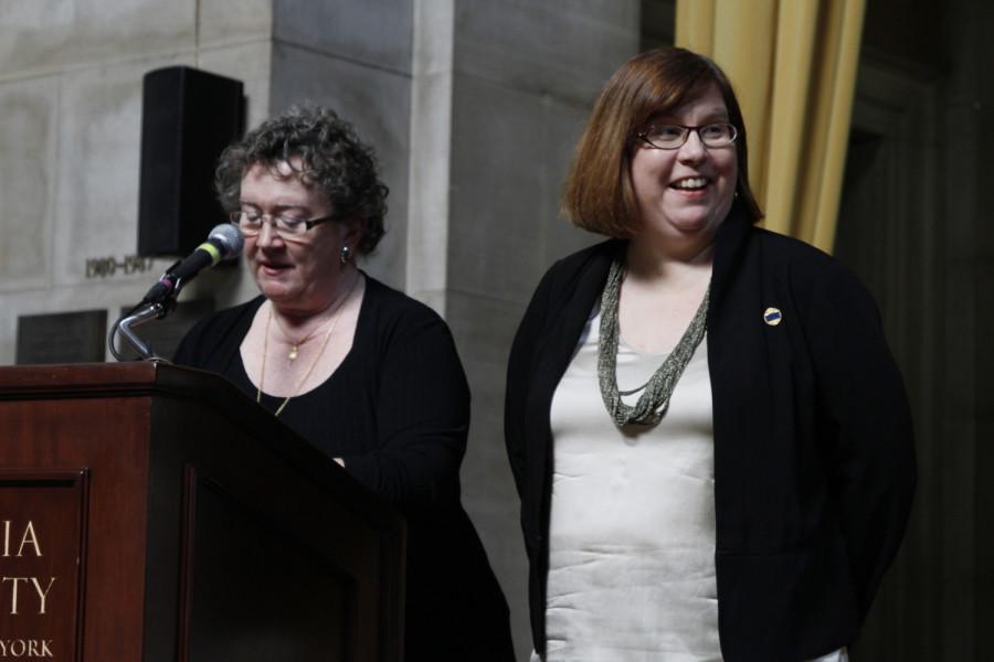 Ellen Austin is a 2014 recipient of the CSPA Gold Key Award. She received her award at the 2014 CSPA spring convention advisers awards luncheon on March 21, 2014 at Columbia Universitys Low Rotunda.