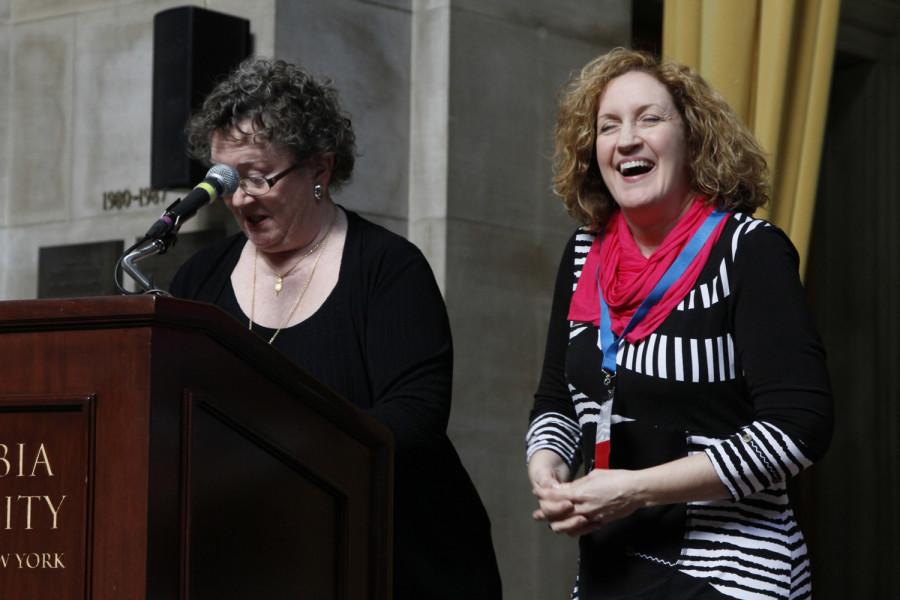 Beth Shull is a 2014 recipient of the CSPA Gold Key Award. She received her award at the 2014 CSPA spring convention advisers awards luncheon on March 21, 2014 at Columbia Universitys Low Rotunda.