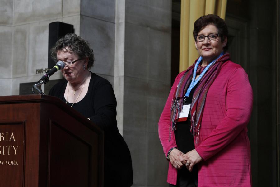 Gail Snyder is a 2014 recipient of the CSPA Gold Key Award. She received her award at the 2014 CSPA spring convention advisers awards luncheon on March 21, 2014 at Columbia Universitys Low Rotunda.